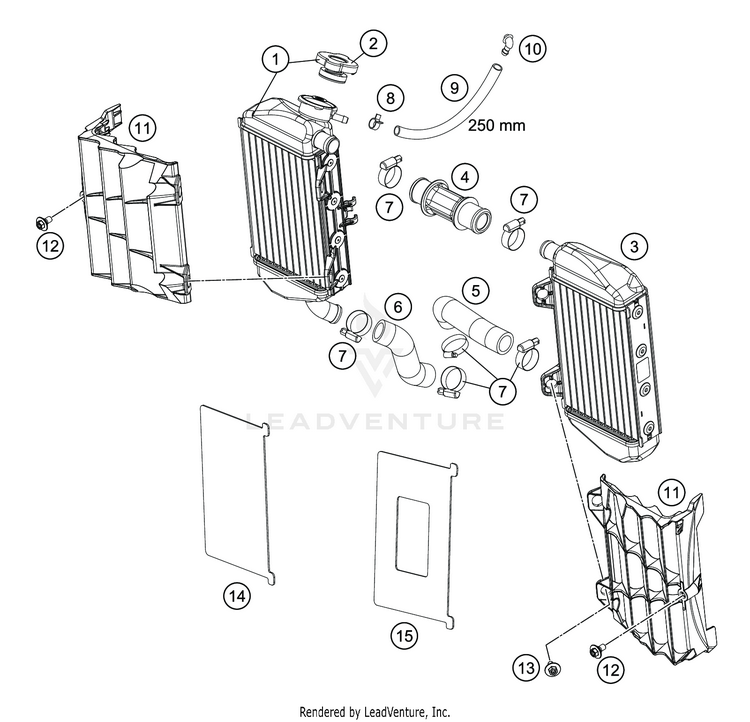 Cooling System TC 85 19 16 ENGINE - 2020 Schematic