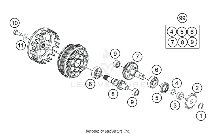 Transmission TC 50 ENGINE - 2020 Schematic