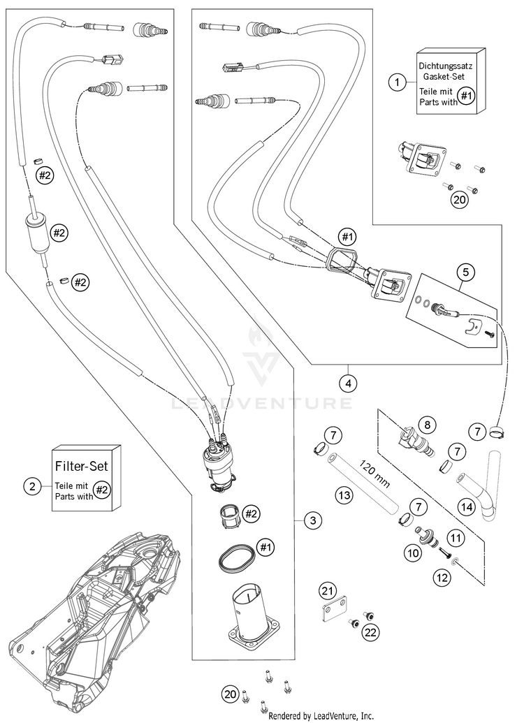 Fuel Pump 701 ENDURO CHASSIS - 2021 Schematic