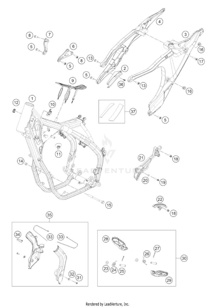 Frame FC 450 CHASSIS - 2022 Schematic