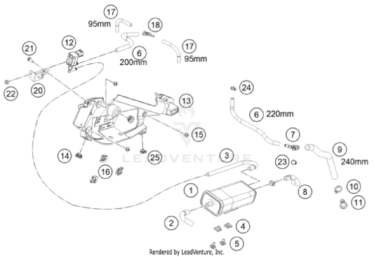 Evaporative Canister SVARTPILEN 801 CHASSIS - 2024 Schematic