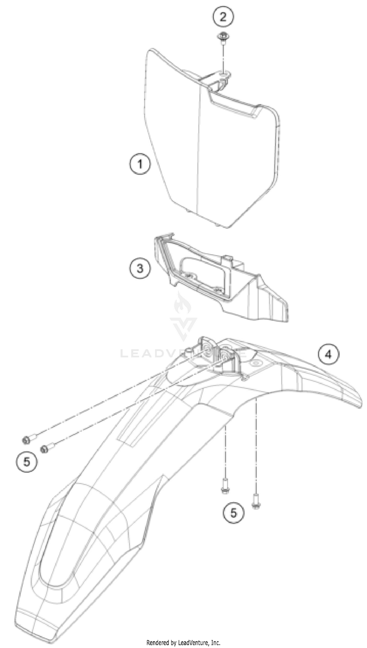 Mask, Fenders TC 85 19/16 CHASSIS - 2026 Schematic