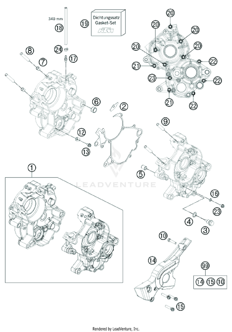Engine Case TC 65 ENGINE - 2020 Schematic