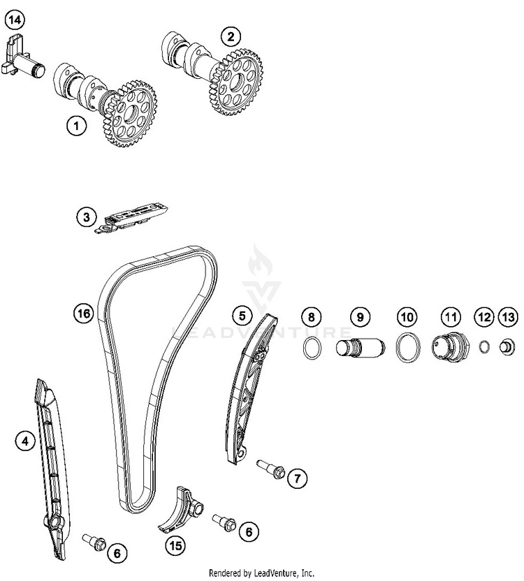 Timing Drive FE 250 ENGINE - 2019 Schematic