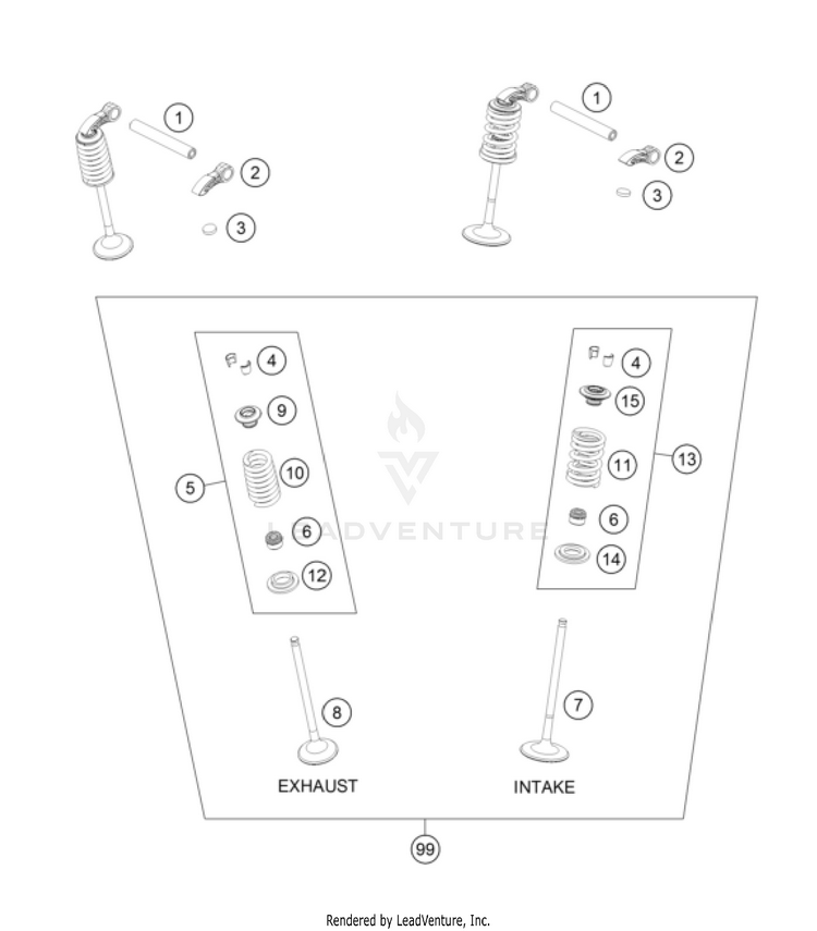 Valve Drive FC 250 Engine - 2022 Schematic