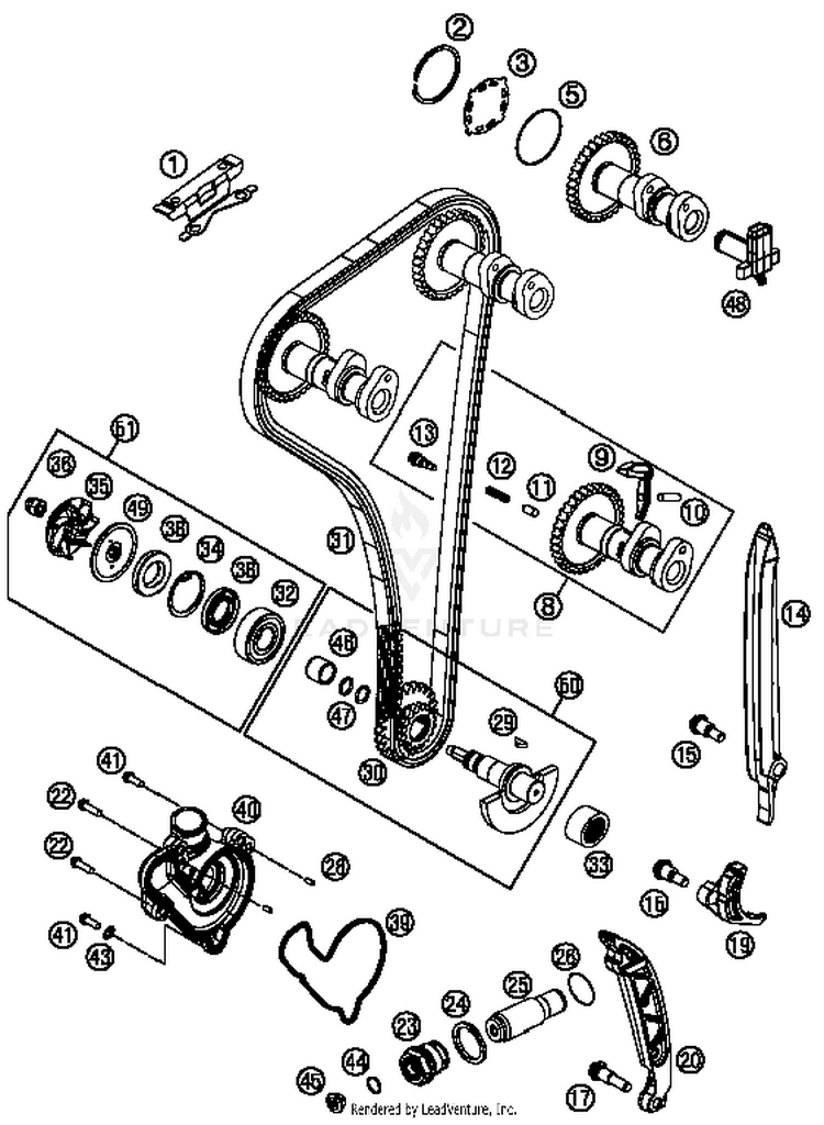 Timing Drive FE 250 ENGINE - 2015 Schematic