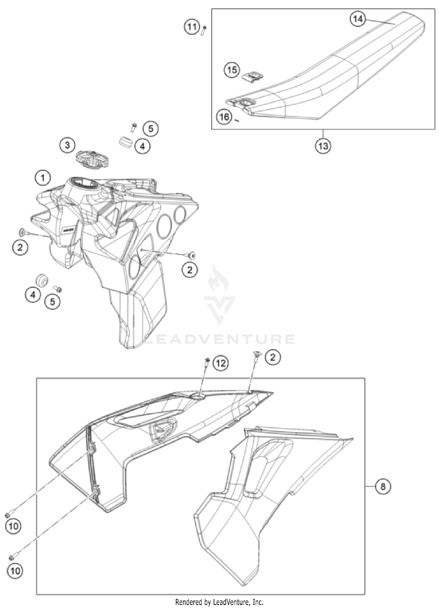 TANK, SEAT