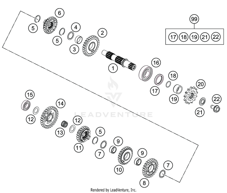 Transmission Ii - Countershaft TC 85 17 14 ENGINE - 2020 Schematic