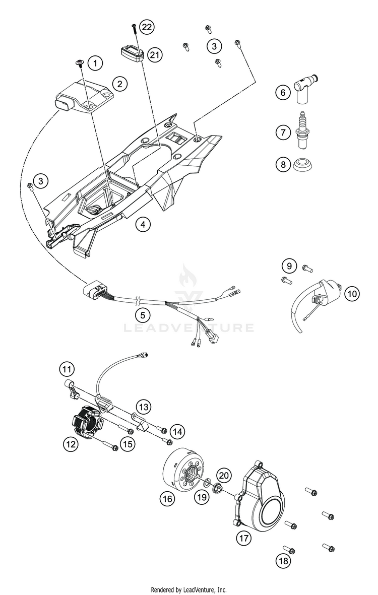 Ignition System TC 85 19 16 ENGINE - 2020 Schematic