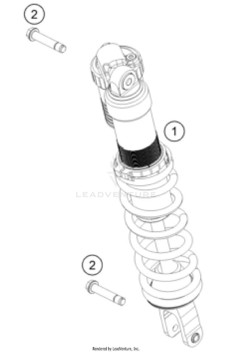Shock Absorber TC 250 CHASSIS - 2025 Schematic