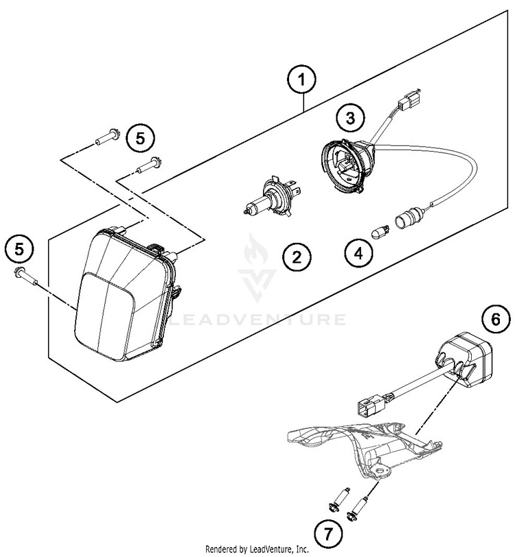 Lighting System TE 300i CHASSIS - 2019 Schematic