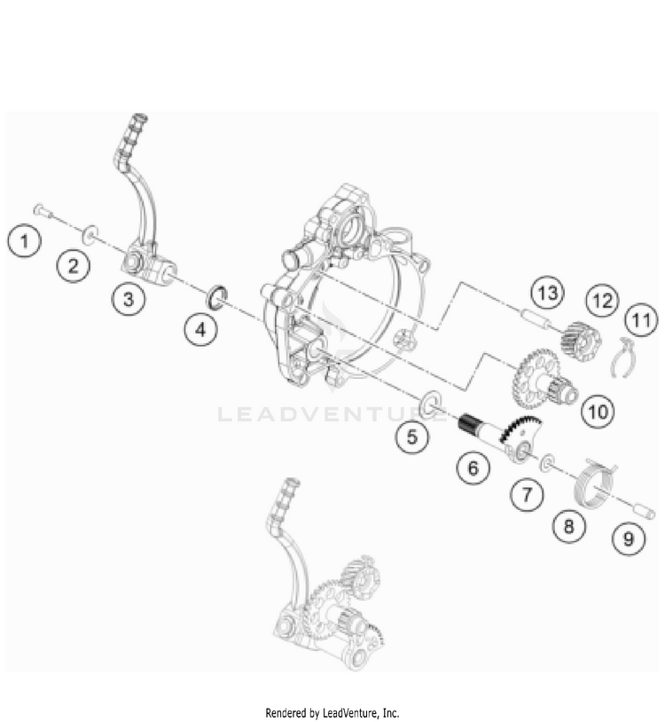 Kick Starter TC 50 Engine - 2022 Schematic