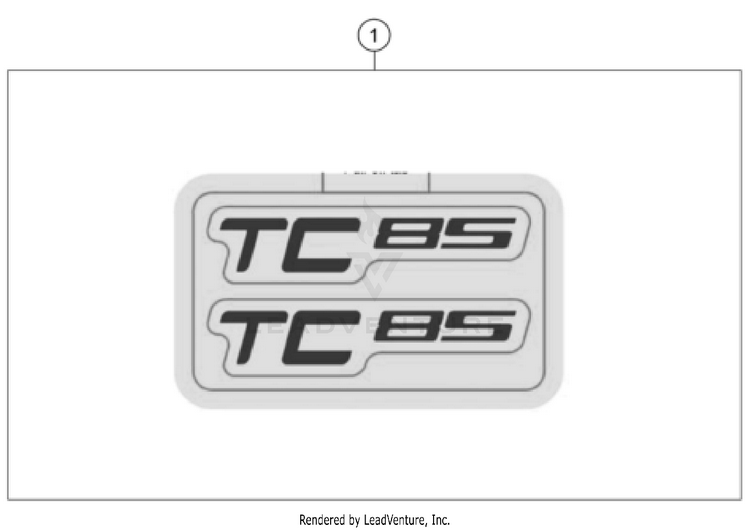 Decal TC 85 19/16 CHASSIS - 2025 Schematic