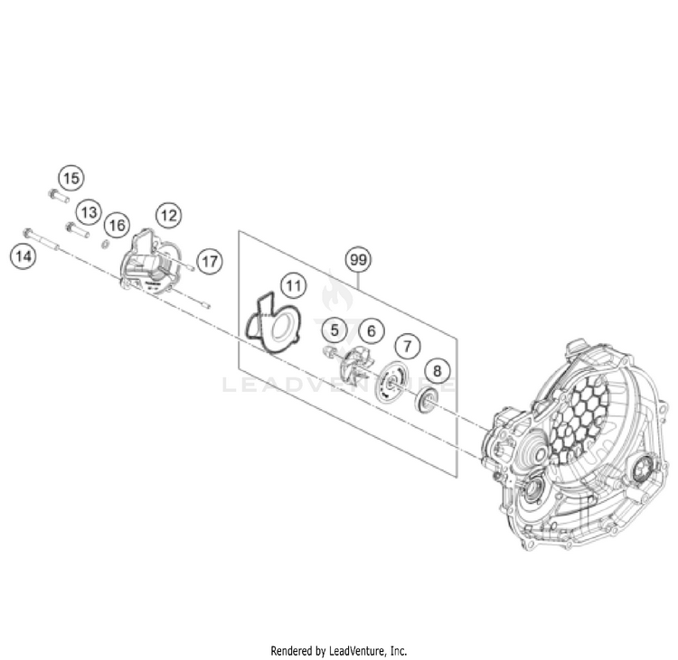 Water Pump FC 450 Rockstar Ed. ENGINE - 2024 Schematic