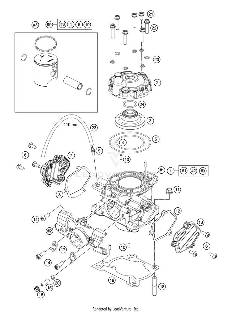 Cylinder TC 85 19 16 ENGINE - 2020 Schematic