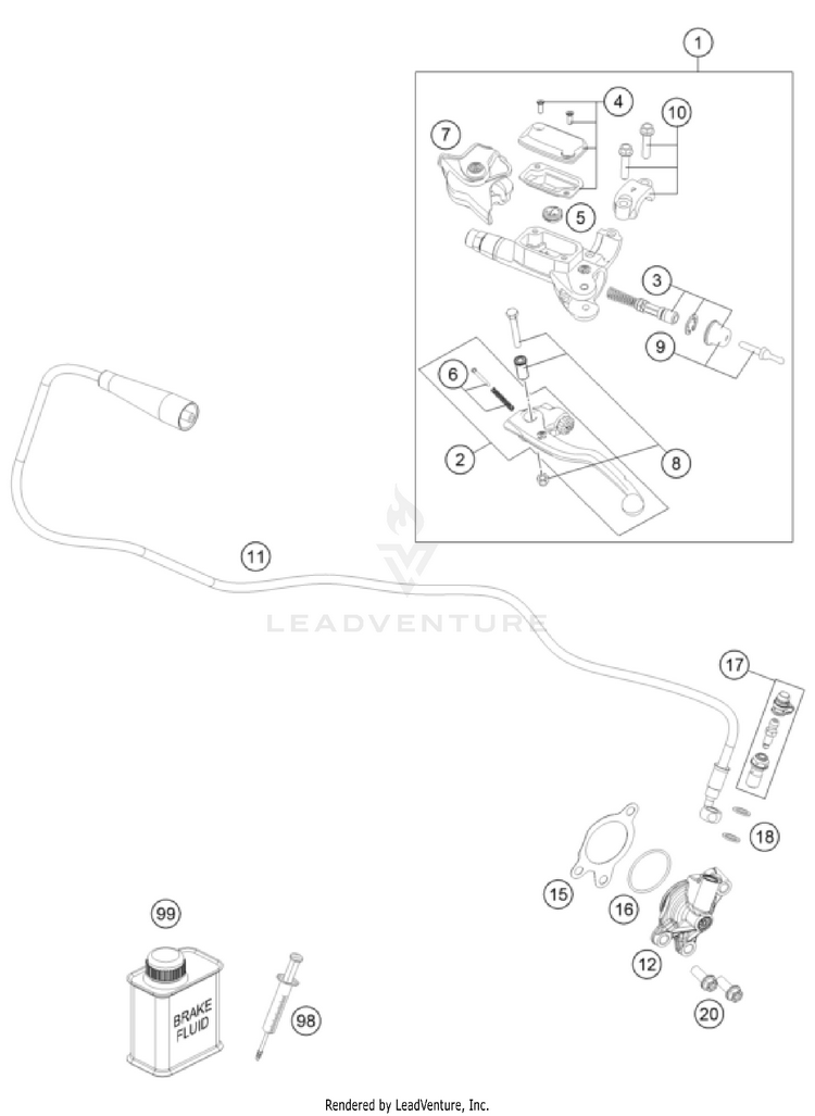 Clutch Control FC 350 ENGINE - 2024 Schematic