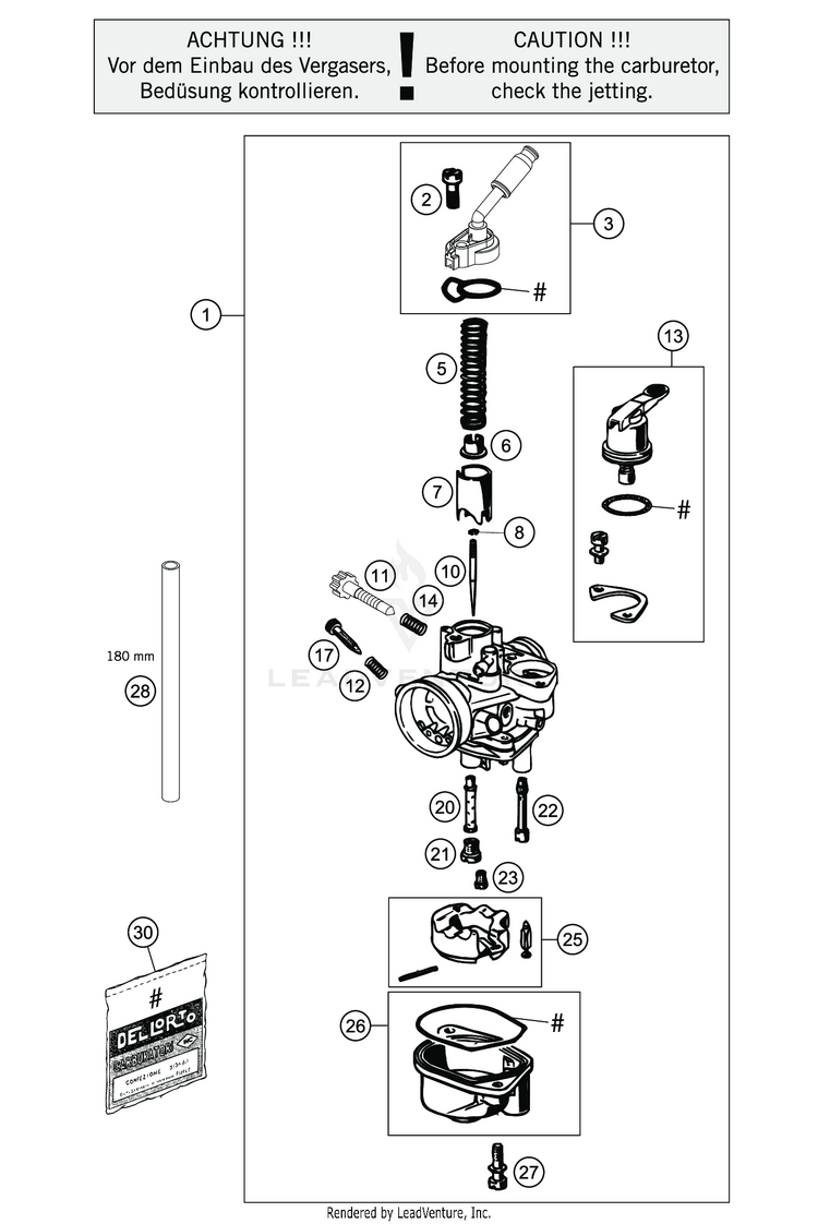 Carburetor TC 50 MINI ENGINE - 2020 Schematic