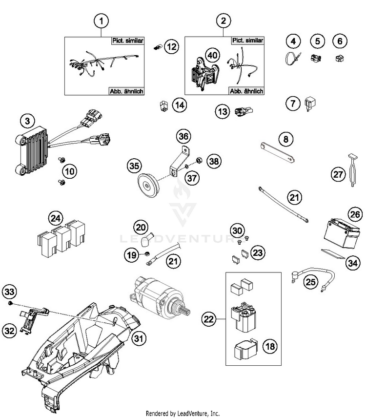 Wiring Harness FE 501 CHASSIS - 2019 Schematic