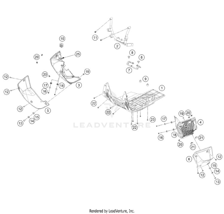 Engine Guard NORDEN 901 CHASSIS - 2024 Schematic