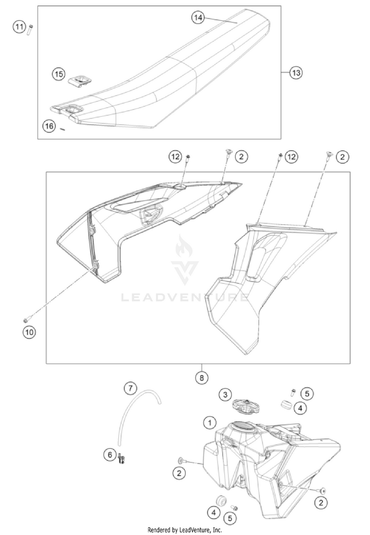 Tank, Seat Schematic