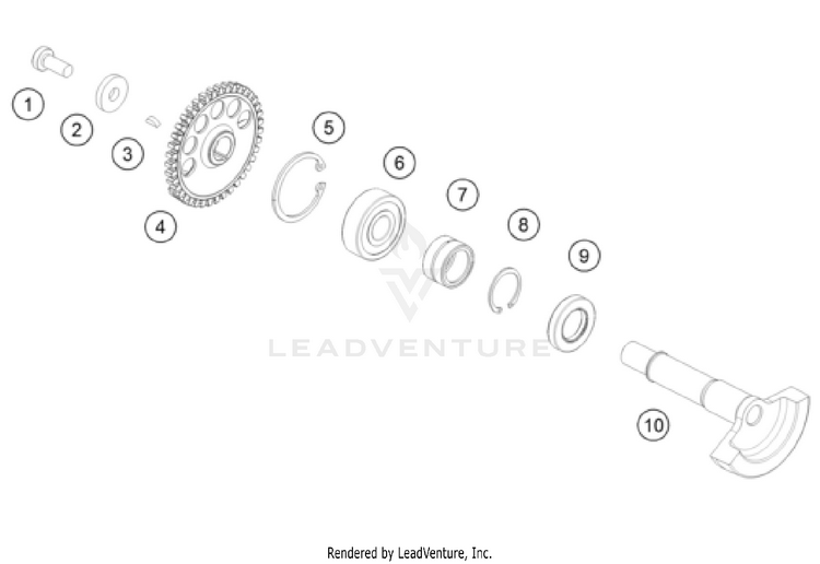 Balancer Shaft TX 300i ENGINE - 2023 Schematic