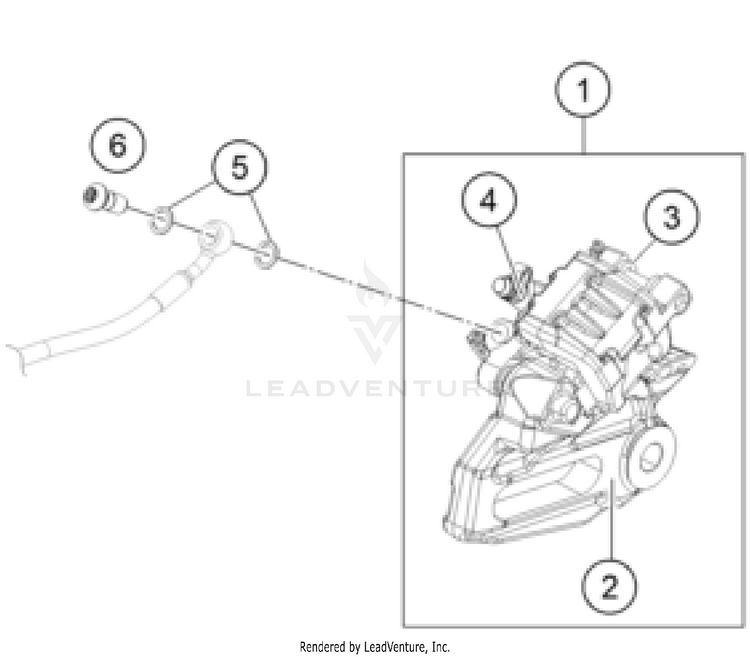 Rear Brake Caliper Schematic