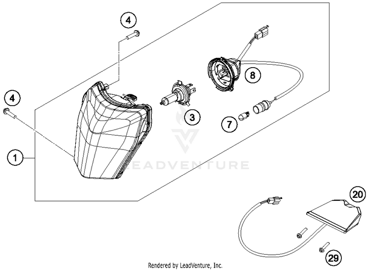 Lighting System FE 350 CHASSIS - 2015 Schematic