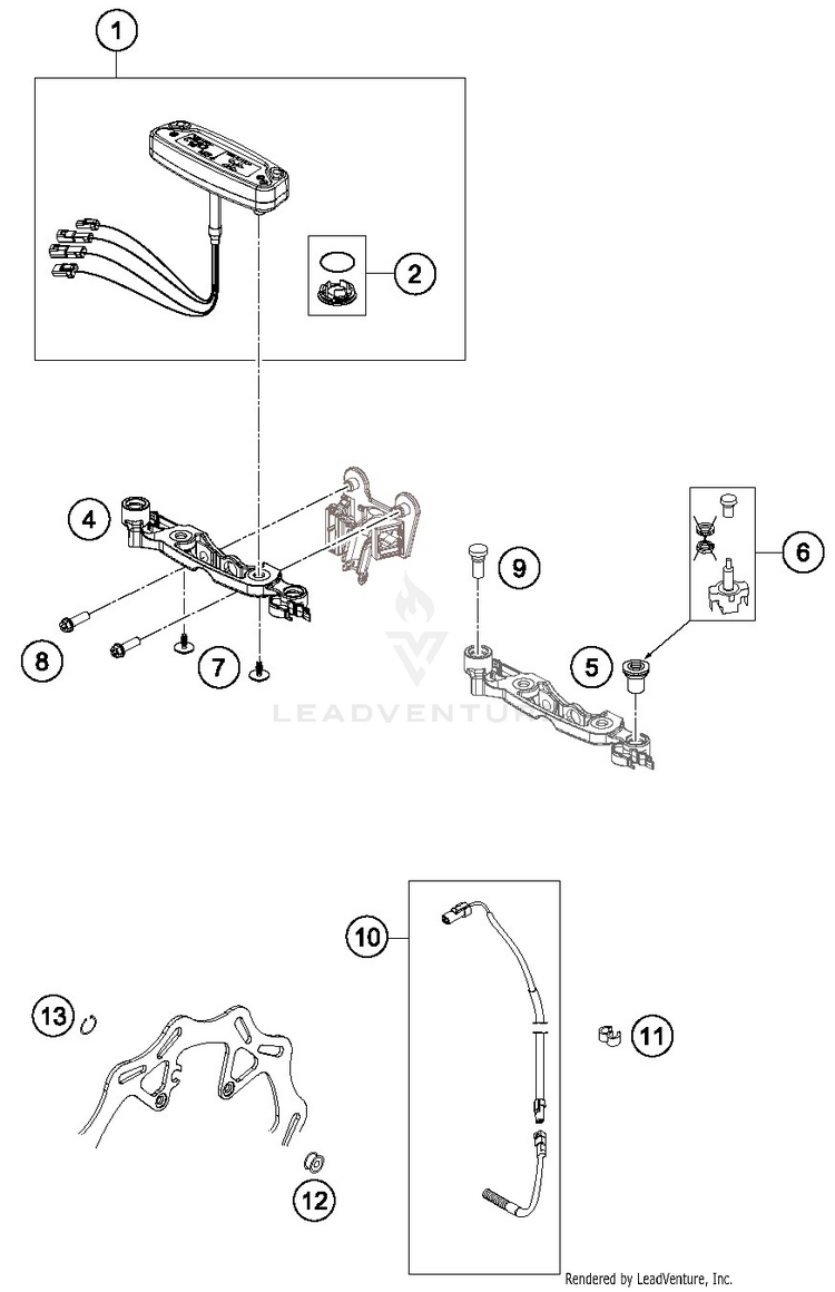 Instruments / Lock System TE 250i CHASSIS - 2019 Schematic