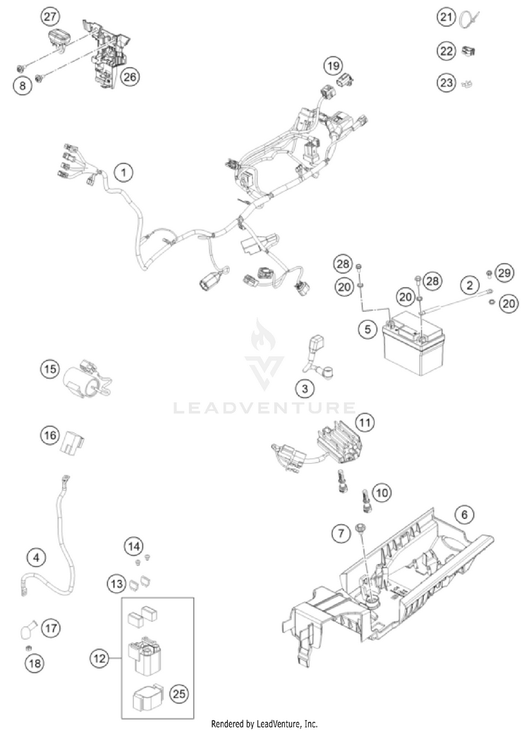 Wiring Harness FX 350 CHASSIS - 2023 Schematic