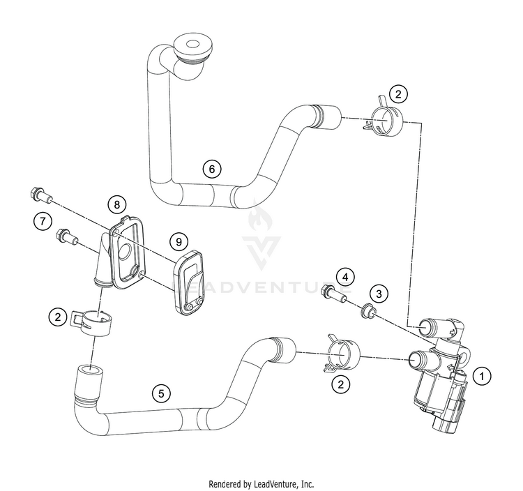 Secondary Air System Sas 701 SUPERMOTO ENGINE - 2019 Schematic