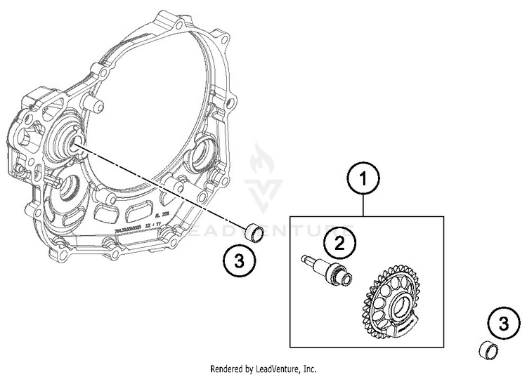 Balancer Shaft FC 450 ENGINE - 2019 Schematic