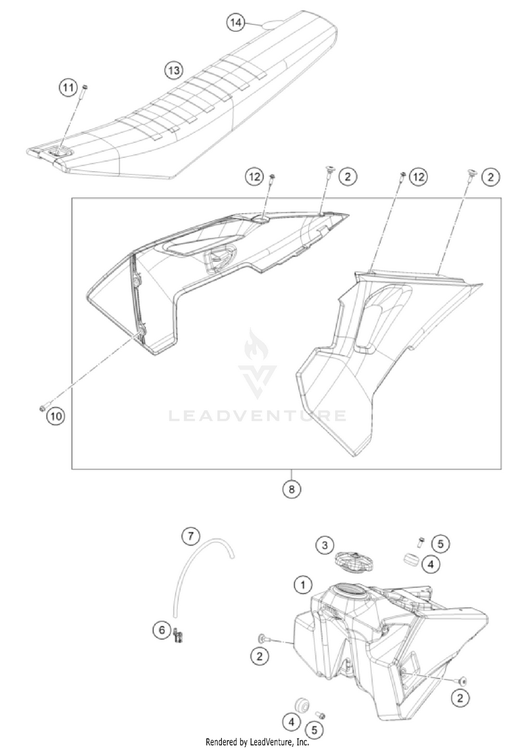 Tank, Seat Schematic