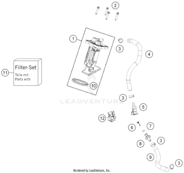 Fuel Pump FE 450 US CHASSIS - 2026 Schematic