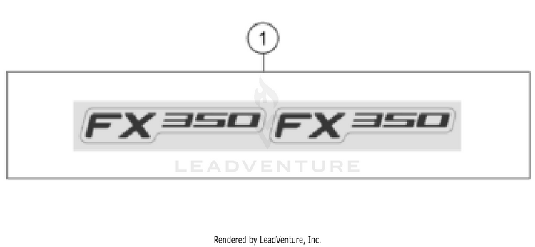 Decal FX 350 CHASSIS - 2023 Schematic