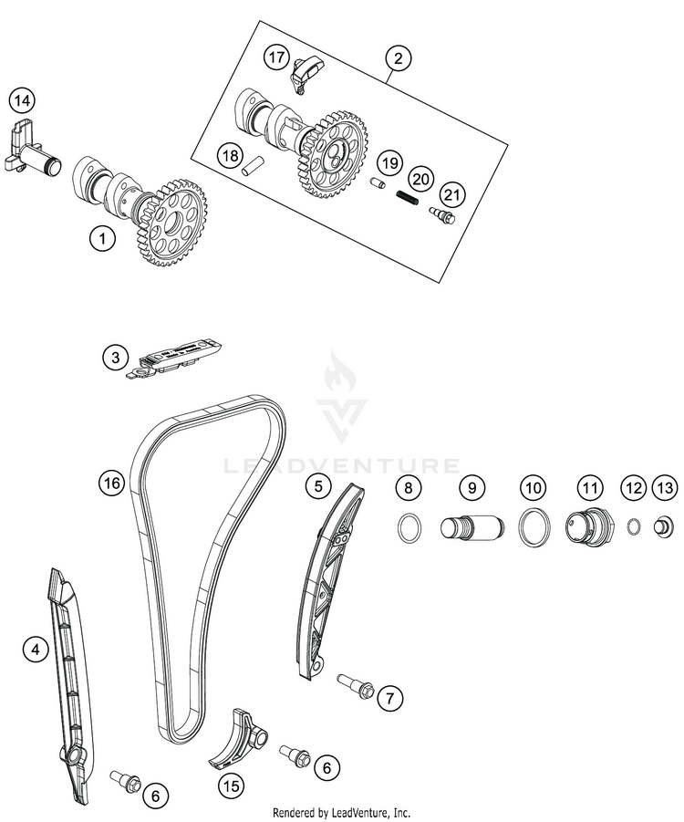 Timing Drive FE 350 ENGINE - 2020 Schematic