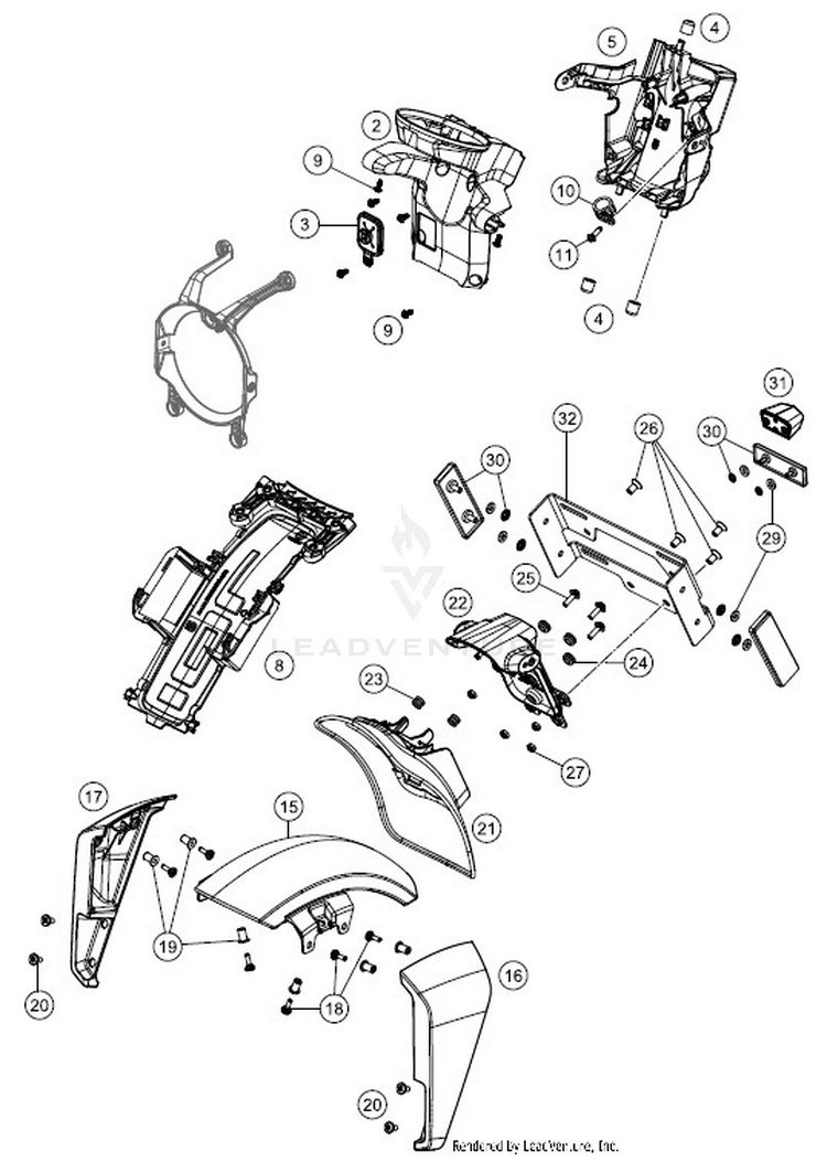 Mask, Fenders 701 VITPILEN CHASSIS - 2018 Schematic