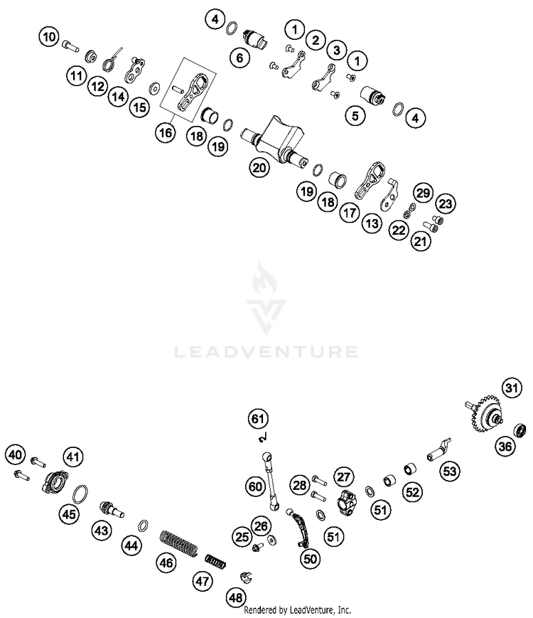 Exhaust Control TC 250 ENGINE - 2018 Schematic