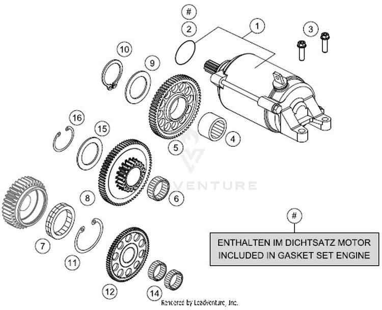 Electric Starter 701 VITPILEN ENGINE - 2018 Schematic