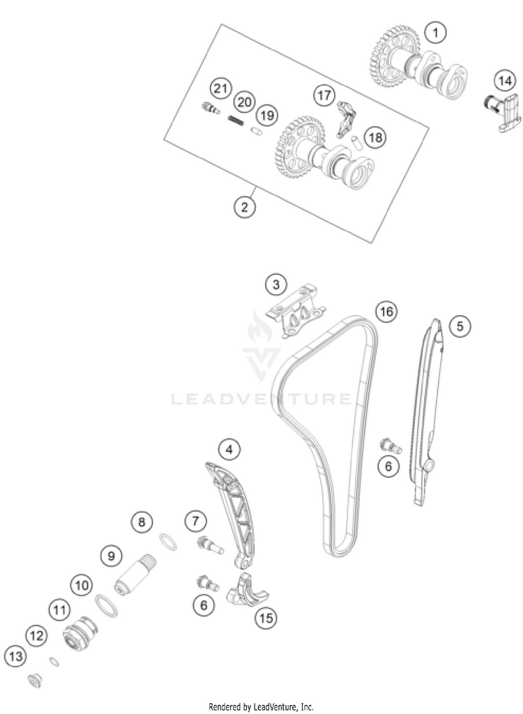 Timing Drive FX 350 ENGINE - 2024 Schematic