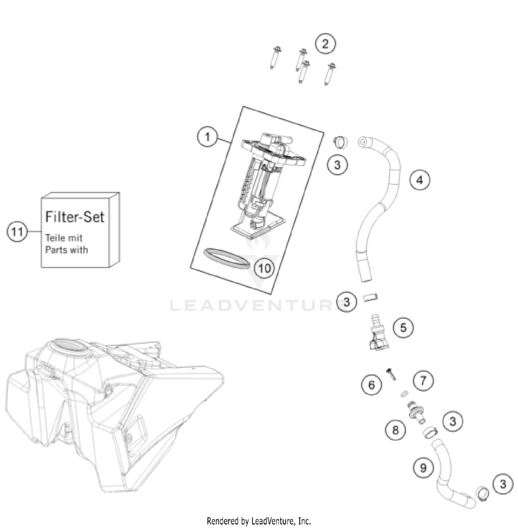 Fuel Pump FS 450 EU CHASSIS - 2023 Schematic