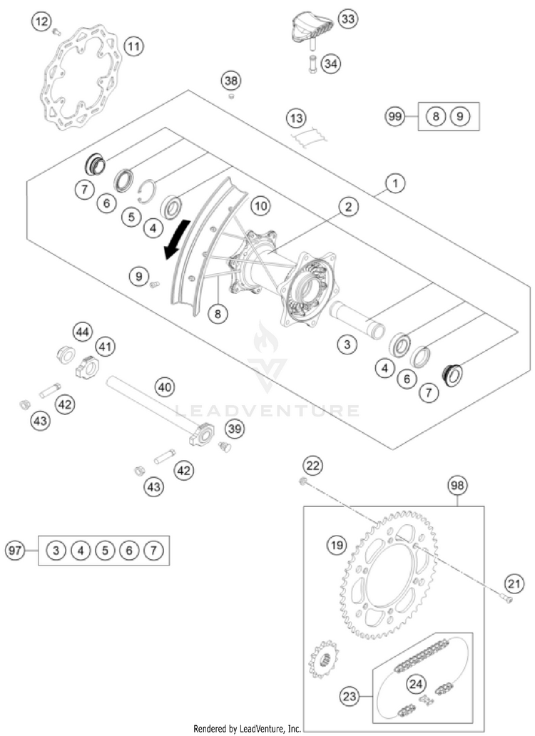 Rear Wheel Schematic