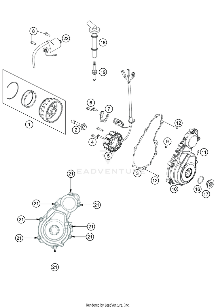 Ignition System FC 350 ENGINE - 2020 Schematic