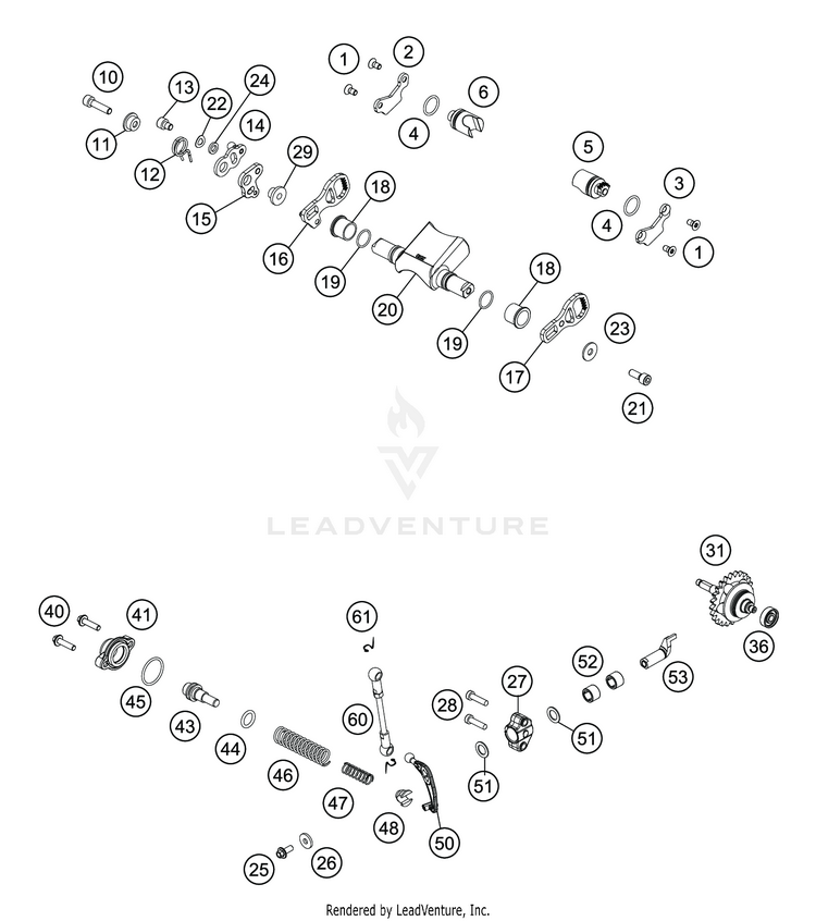 Exhaust Control TC 250 ENGINE - 2020 Schematic