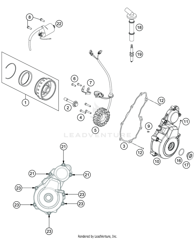 Ignition System FE 350s Engine - 2021 Schematic
