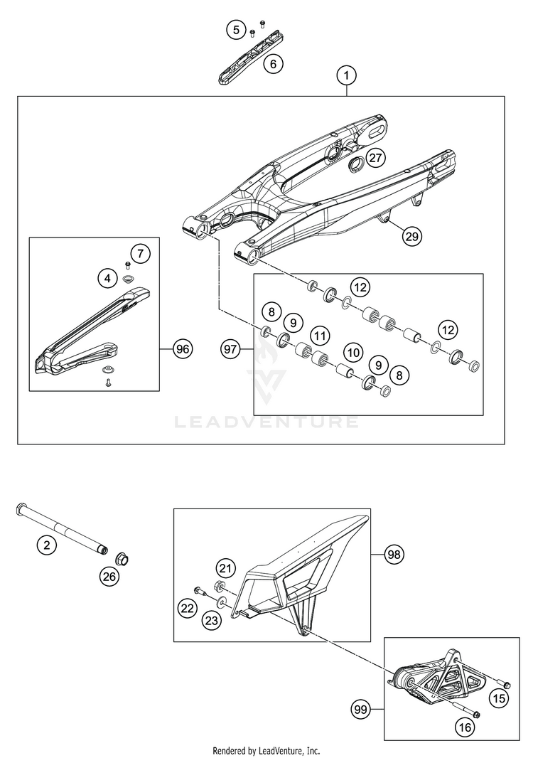 Swing Arm FE 501s CHASSIS - 2020 Schematic