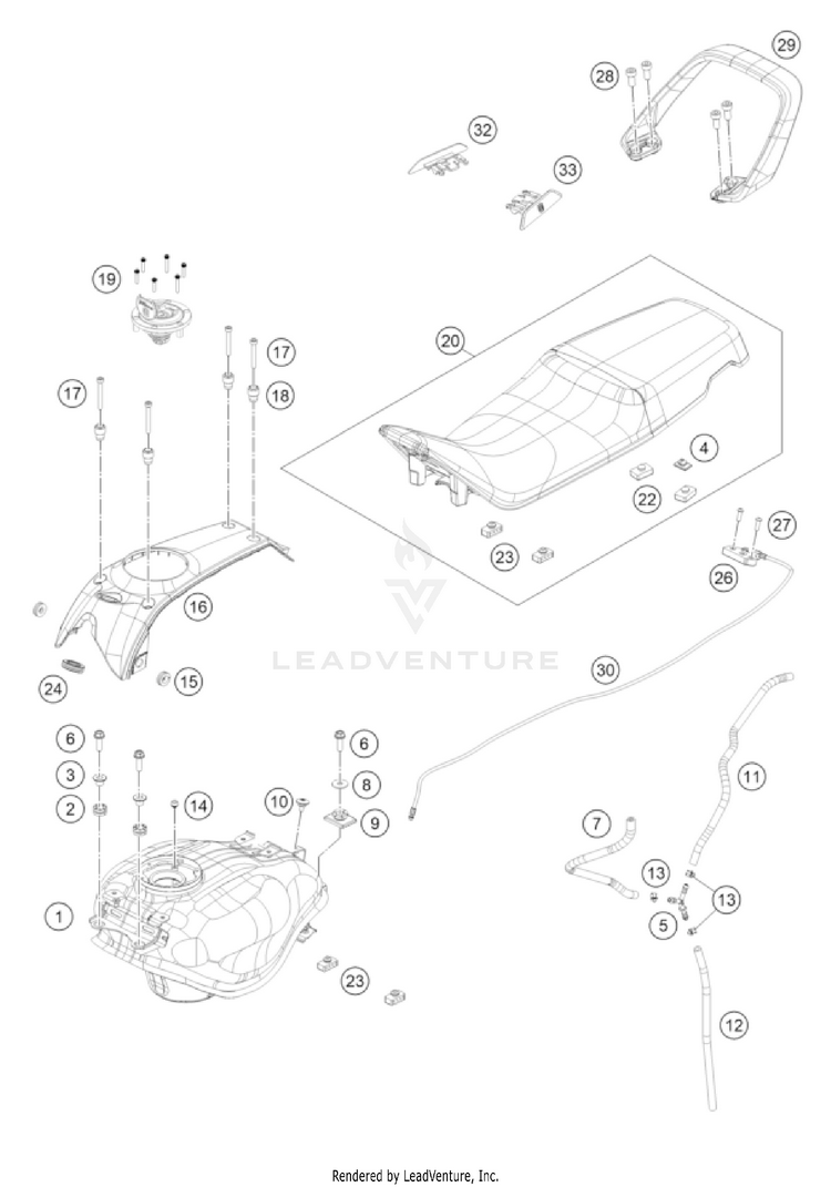 Tank, Seat Schematic