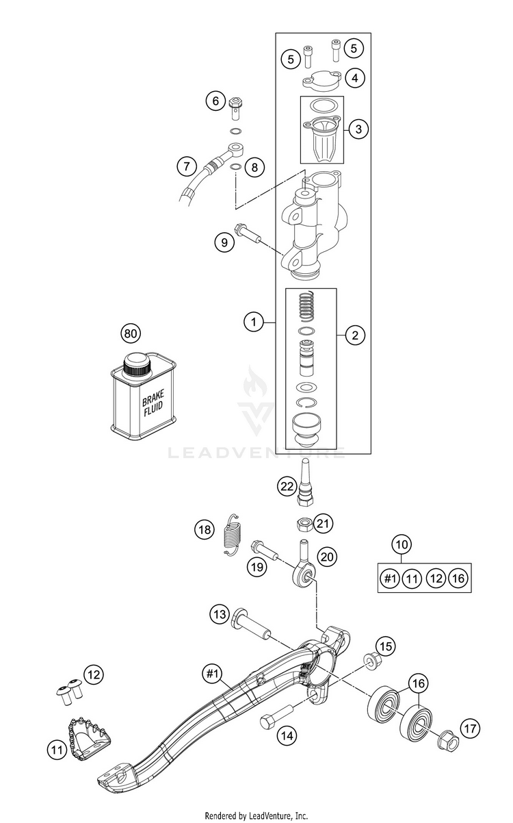 Rear Brake Control TC 85 19 16 CHASSIS - 2018 Schematic