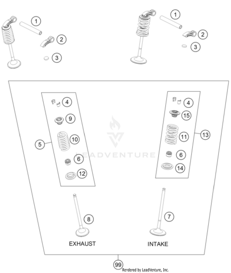 Valve Drive FC 350 Engine - 2023 Schematic