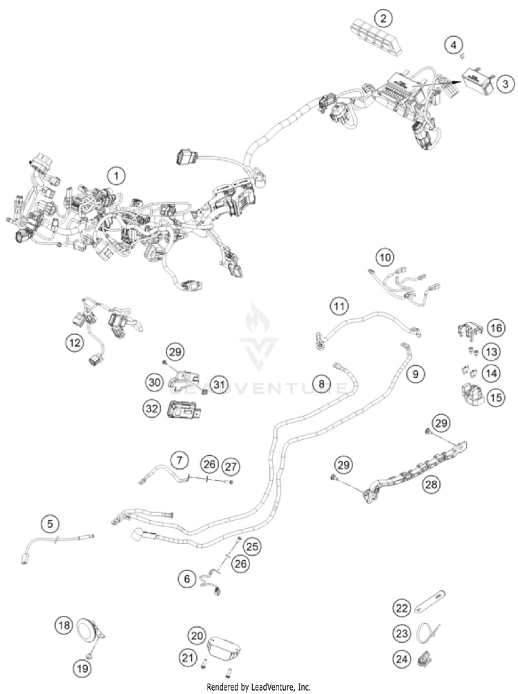 Wiring Harness SVARTPILEN 801 CHASSIS - 2024 Schematic