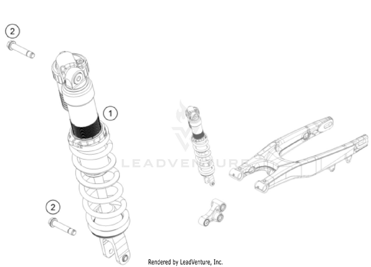 Shock Absorber TC 250 CHASSIS - 2022 Schematic